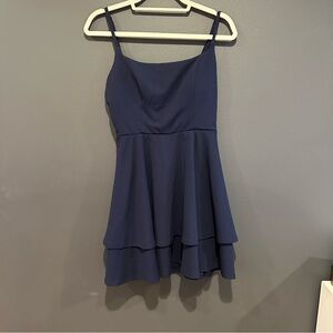 Altar'd State Navy Blue Mini Dress